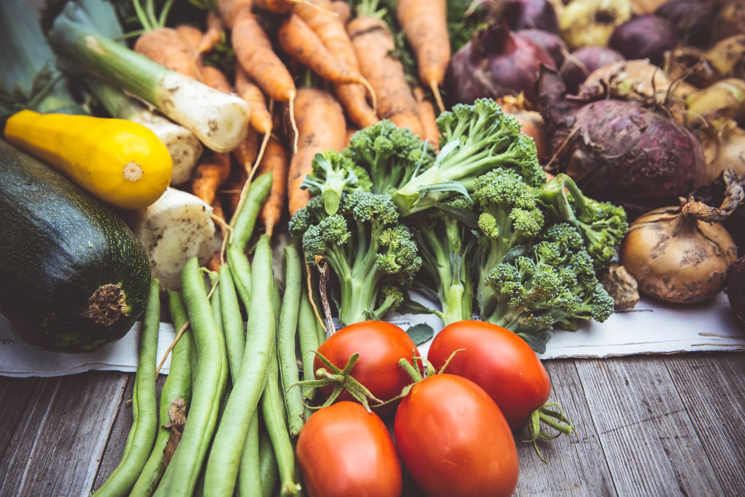 Garden-fresh seasonal vegetables