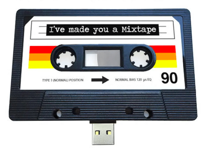 Image of a modern, USM mix-tape
