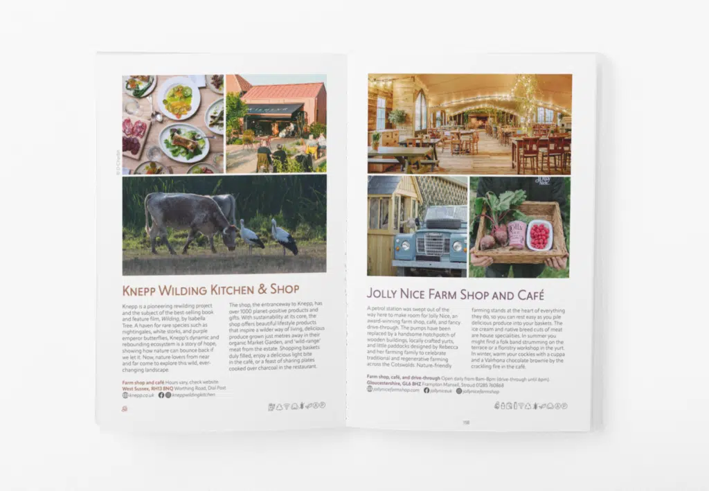Internal spread from The Farm Shop Guide