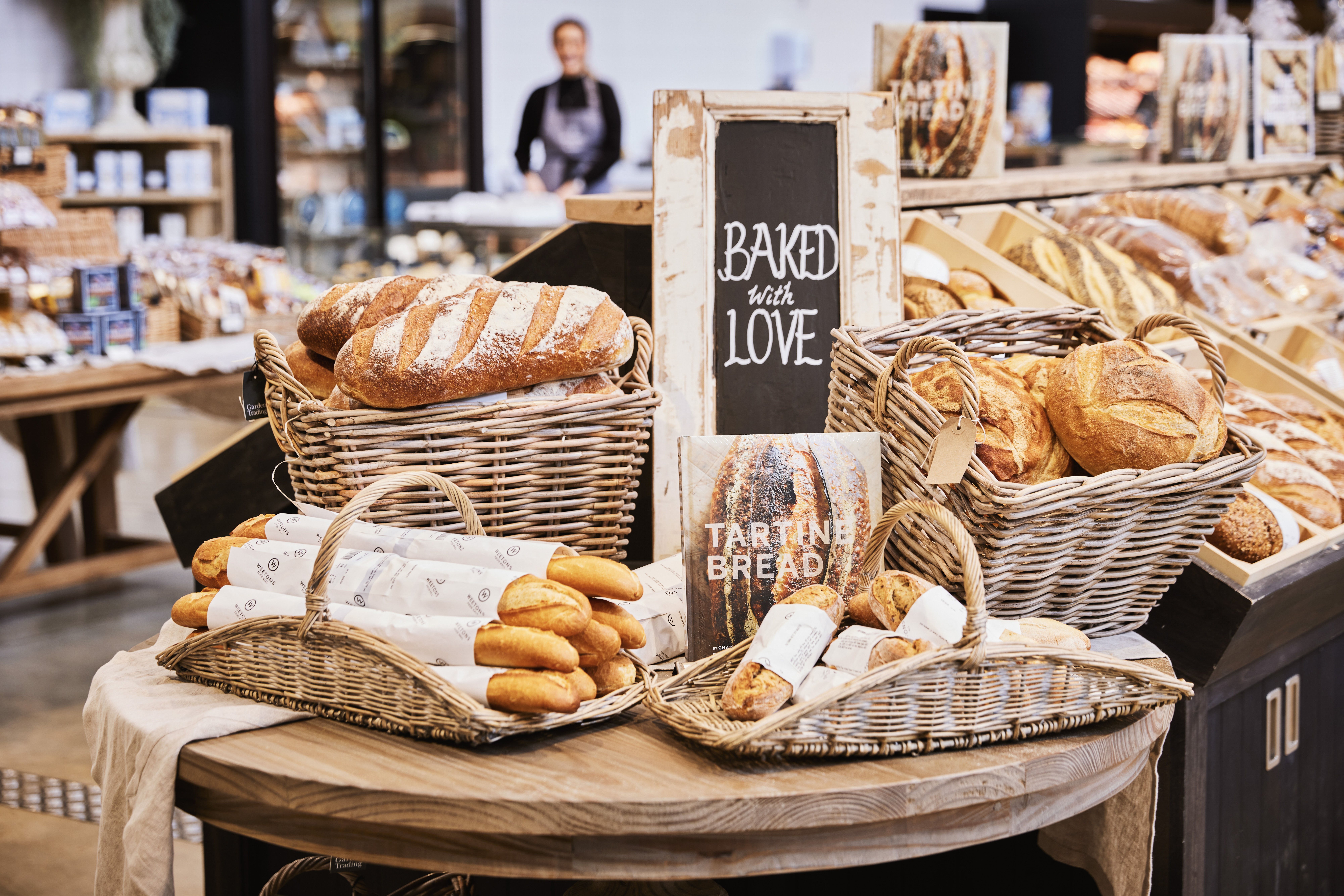 Image of the bread and bakery section at Weetons