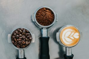 Image of coffee beans and grounds