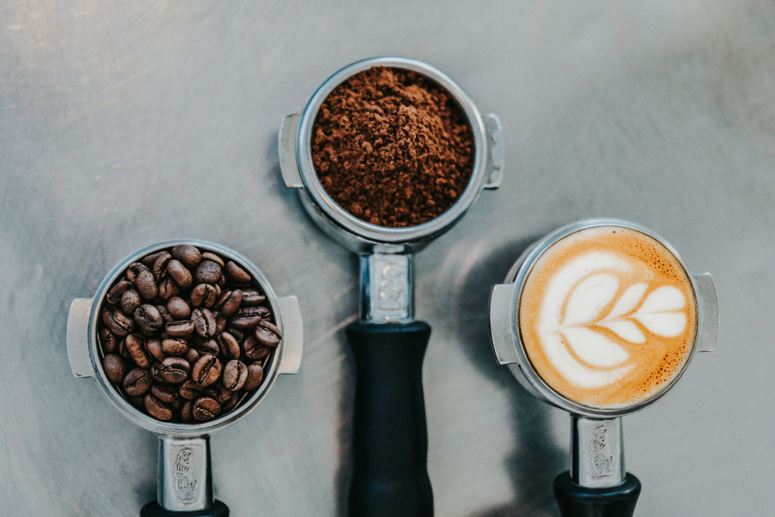 Image of coffee beans and grounds