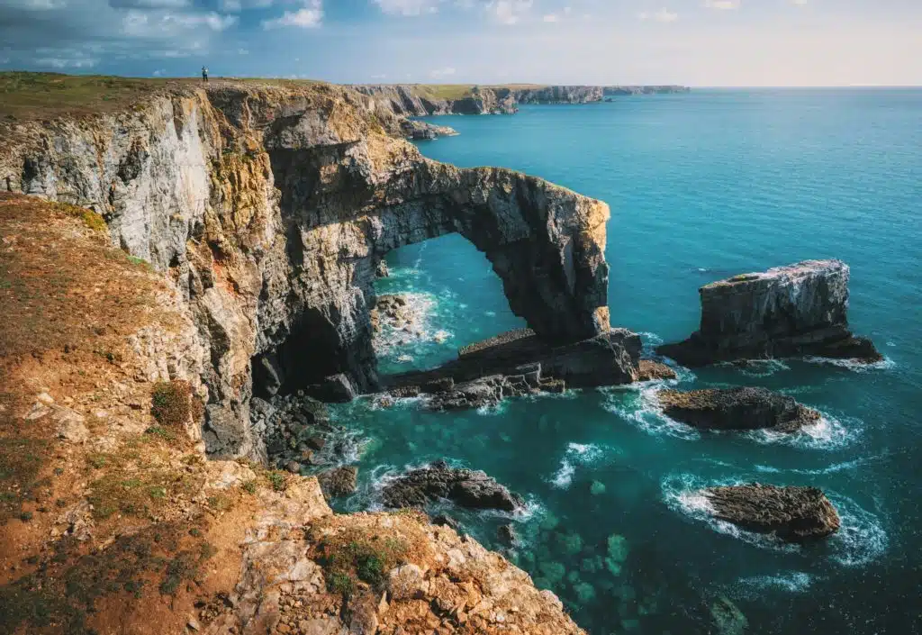 Green Bridge of Wales, Castlemartin, Pembrokeshire, Wales